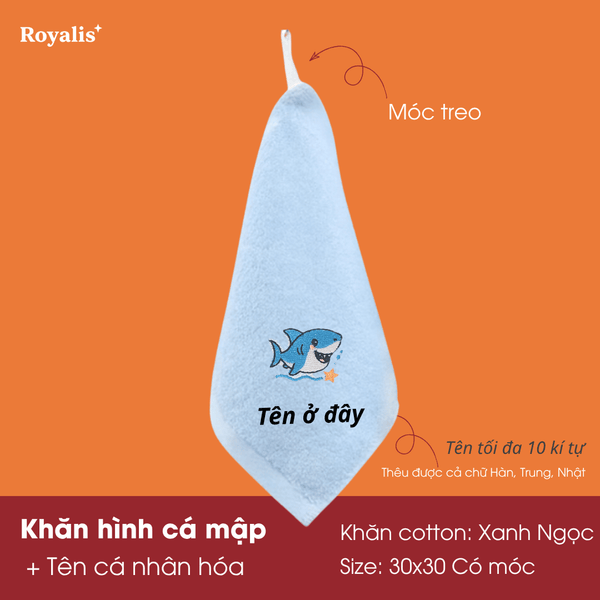 Khăn Động Vật + Tên