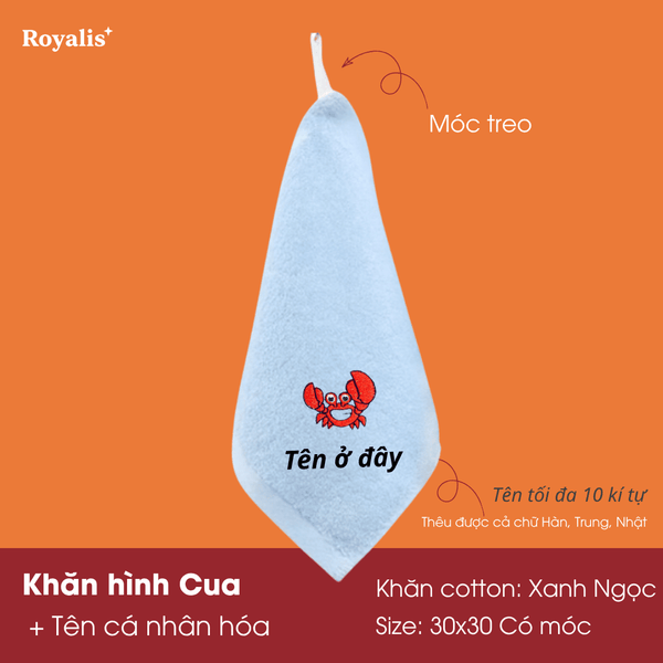 Khăn Động Vật + Tên