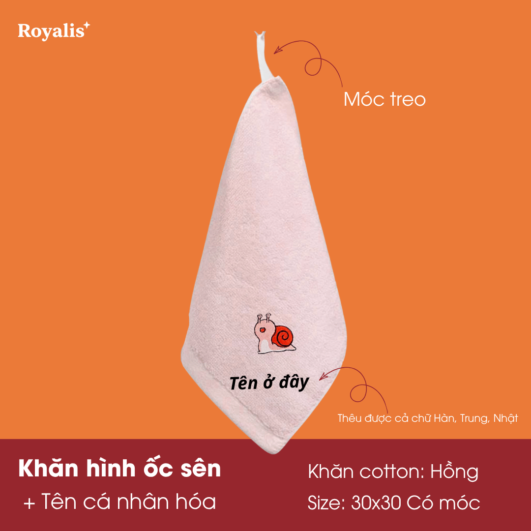 Khăn Động Vật + Tên