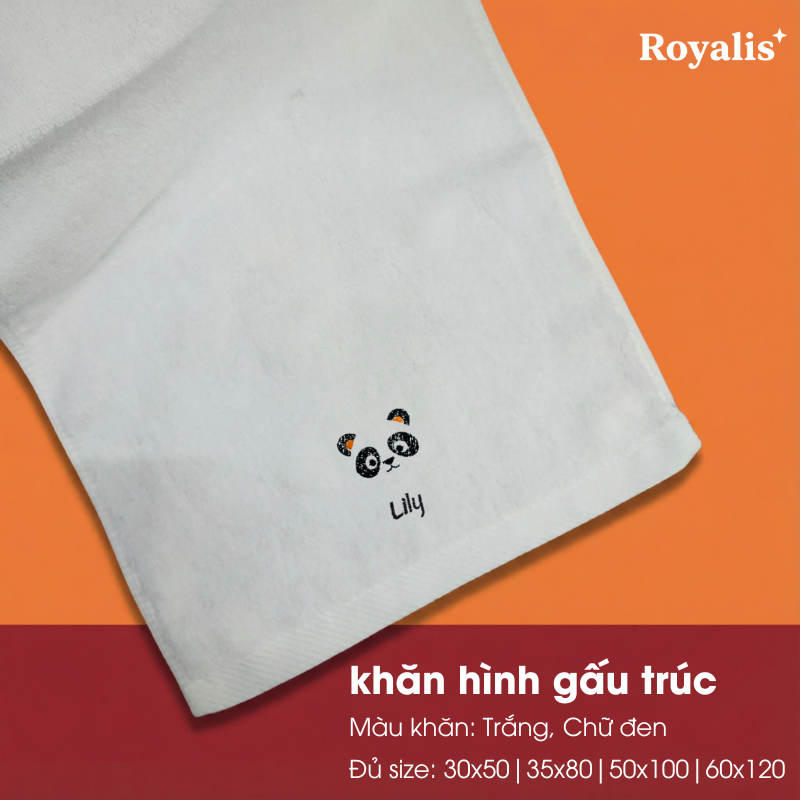 Khăn Động Vật + Tên
