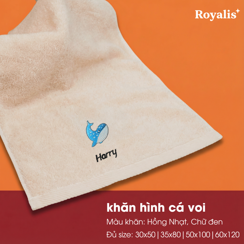 Khăn Động Vật + Tên