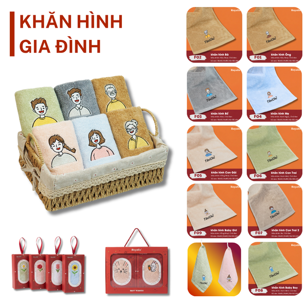 Khăn gia đình + Tên